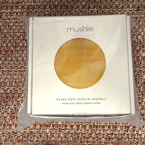 MUSHIE 100% Organic Cotton Extra Soft Muslin Swaddle In Fall Yellow New …